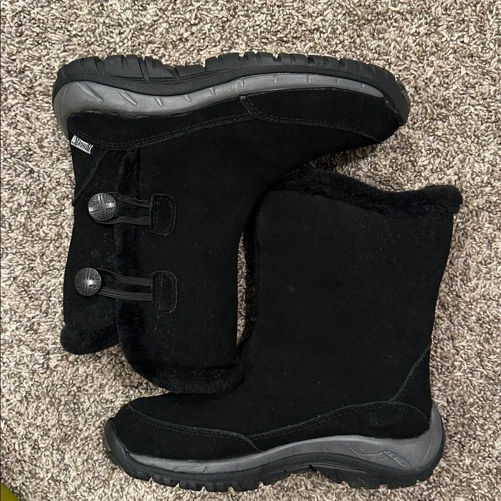 RANGER Black Winter Boots with Fur Lining